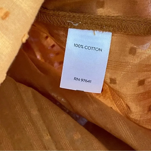 J. Jill Swiss Dot Popover Peasant Top Size Small Petite Lightweight oversized - Picture 6 of 8